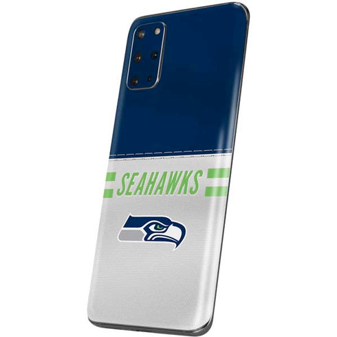 NFL Seattle Seahawks White Striped Galaxy S20 Plus Skin