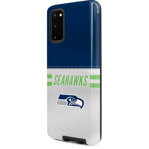 NFL Seattle Seahawks White Striped Galaxy S20 Pro Case