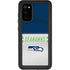 NFL Seattle Seahawks White Striped Galaxy S20 Waterproof Case