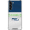 NFL Seattle Seahawks White Striped Galaxy S24 FE Clear Case