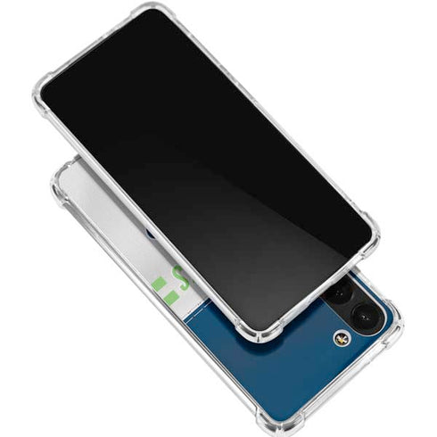 NFL Seattle Seahawks White Striped Galaxy S24 FE Clear Case