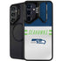 NFL Seattle Seahawks White Striped Galaxy S24 FE Kickstand Case