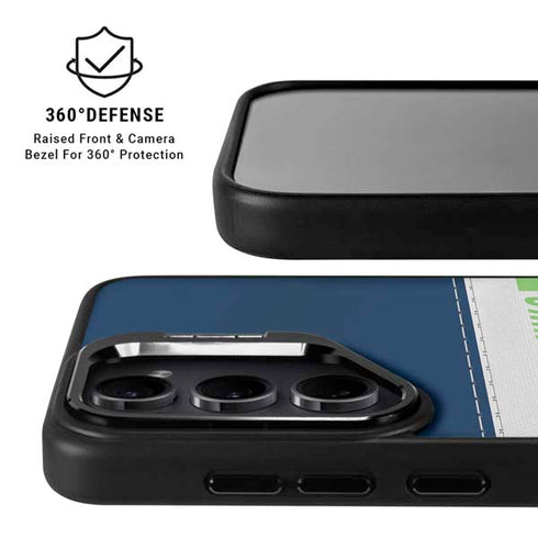 NFL Seattle Seahawks White Striped Galaxy S25 Kickstand Case