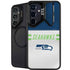 NFL Seattle Seahawks White Striped Galaxy S25 Plus Kickstand Case