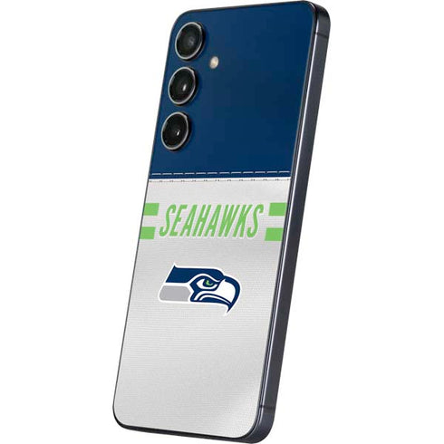NFL Seattle Seahawks White Striped Galaxy S24 Skin