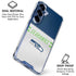NFL Seattle Seahawks White Striped Galaxy S25 Plus Clear Case