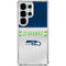 NFL Seattle Seahawks White Striped Galaxy S25 Ultra Clear Case