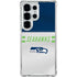 NFL Seattle Seahawks White Striped Galaxy S25 Ultra Clear Case