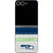 NFL Seattle Seahawks White Striped Galaxy Z Flip6 Skin