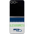 NFL Seattle Seahawks White Striped Galaxy Z Flip6 Skin