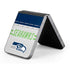 NFL Seattle Seahawks White Striped Galaxy Z Flip6 Skin