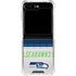 NFL Seattle Seahawks White Striped Galaxy Z Flip6 Clear Case