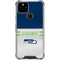 NFL Seattle Seahawks White Striped Google Pixel 5 Clear Case
