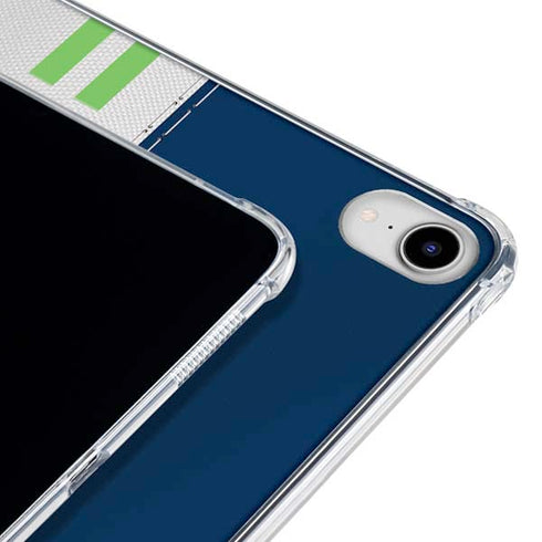 NFL Seattle Seahawks White Striped iPad 11th Gen (2025) Clear Case