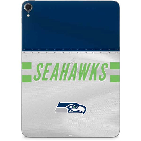 NFL Seattle Seahawks White Striped Apple iPad Pro Skin