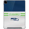 NFL Seattle Seahawks White Striped iPad Pro 12.9in (2020) Clear Case