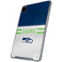 NFL Seattle Seahawks White Striped iPad Pro 12.9in (2020) Clear Case