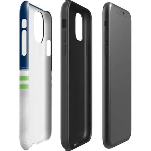 NFL Seattle Seahawks White Striped iPhone 11 Impact Case