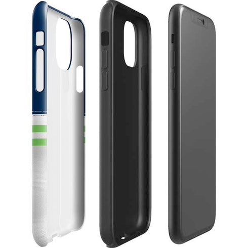 NFL Seattle Seahawks White Striped iPhone 11 Pro Max Impact Case