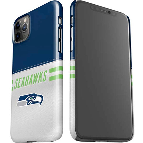 NFL Seattle Seahawks White Striped iPhone 11 Pro Max Lite Case
