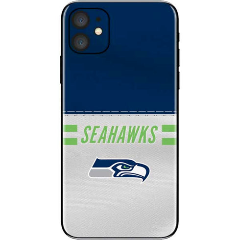 NFL Seattle Seahawks White Striped iPhone 11 Skin