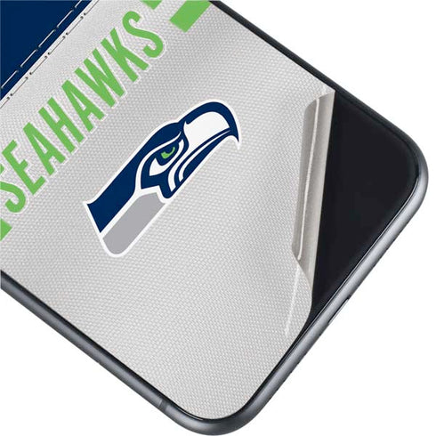 NFL Seattle Seahawks White Striped iPhone 11 Skin