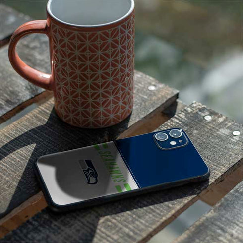 NFL Seattle Seahawks White Striped iPhone 11 Skin