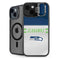 NFL Seattle Seahawks White Striped iPhone 14 Plus Kickstand Case
