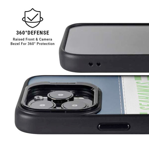 NFL Seattle Seahawks White Striped iPhone 15 Pro Max Kickstand Case