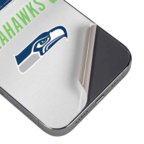 NFL Seattle Seahawks White Striped iPhone 15 Pro Max Skin