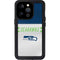 NFL Seattle Seahawks White Striped iPhone 15 Pro Waterproof Case