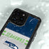 NFL Seattle Seahawks White Striped iPhone 15 Pro Waterproof Case