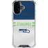 NFL Seattle Seahawks White Striped iPhone 16 Clear Case