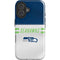 NFL Seattle Seahawks White Striped iPhone 16 Plus Impact Case