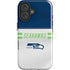 NFL Seattle Seahawks White Striped iPhone 16 Plus Impact Case