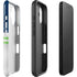 NFL Seattle Seahawks White Striped iPhone 16 Plus Impact Case