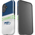 NFL Seattle Seahawks White Striped iPhone 16 Plus Impact Case