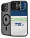 NFL Seattle Seahawks White Striped iPhone 16 Plus Kickstand Case