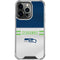 NFL Seattle Seahawks White Striped iPhone 16 Pro Clear Case