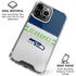 NFL Seattle Seahawks White Striped iPhone 16 Pro Clear Case