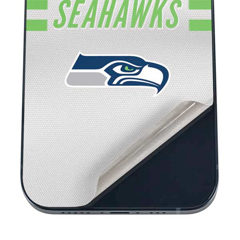 NFL Seattle Seahawks White Striped iPhone 16 Skin