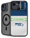 NFL Seattle Seahawks White Striped iPhone 16e Kickstand Case