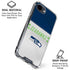 NFL Seattle Seahawks White Striped iPhone 16e Clear Case