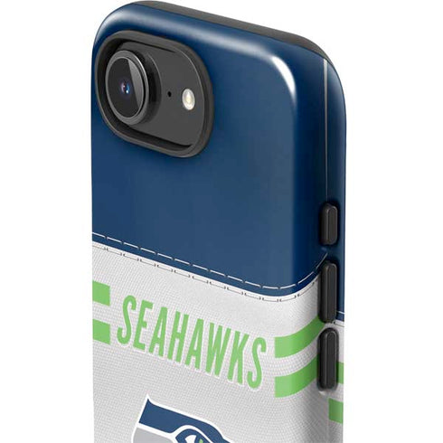 NFL Seattle Seahawks White Striped iPhone 16e Impact Case