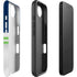 NFL Seattle Seahawks White Striped iPhone 16e Impact Case