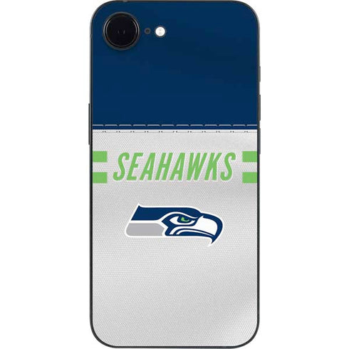 NFL Seattle Seahawks White Striped iPhone 16e Skin
