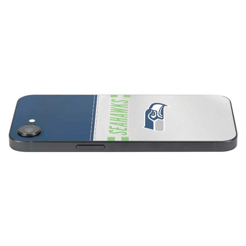 NFL Seattle Seahawks White Striped iPhone 16e Skin