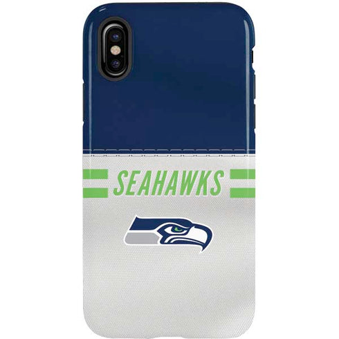NFL Seattle Seahawks White Striped iPhone X Pro Case