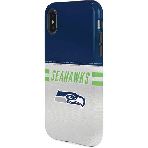 NFL Seattle Seahawks White Striped iPhone X Pro Case