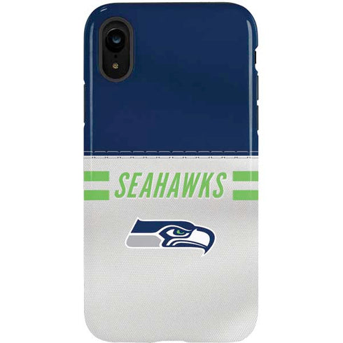 NFL Seattle Seahawks White Striped iPhone XR Pro Case